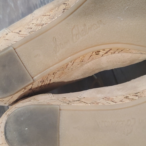 Sam Edelman Dean Suede back zip lace up sandals shoes flats sz 8 - Picture 11 of 14